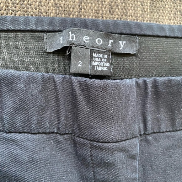 Theory pull-on pointe crepe pants, black, 2 - Picture 3 of 4